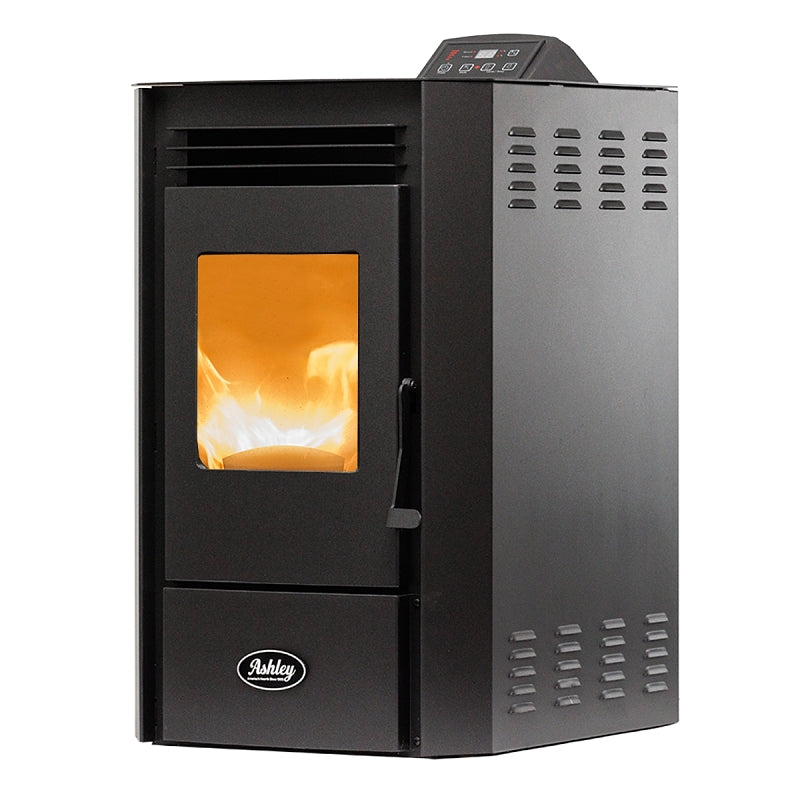 Ashley Hearth AP5613-P Pellet Stove with 50 lb Hopper, 18-1/2 in W, 21.3 in D, 33.9 in H, 30,000 Btu/hr Heating
