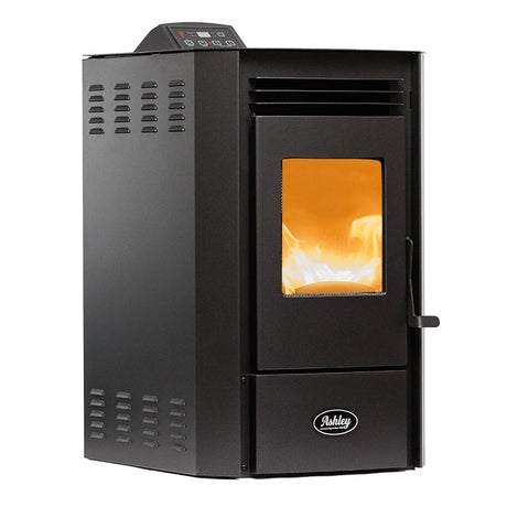 Ashley Hearth AP5613-P Pellet Stove with 50 lb Hopper, 18-1/2 in W, 21.3 in D, 33.9 in H, 30,000 Btu/hr Heating