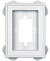 Builders Edge 130030002001 Mounting Block, 6-5/16 in L, 4-1/2 in W, White