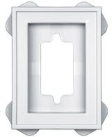 Builders Edge 130030002001 Mounting Block, 6-5/16 in L, 4-1/2 in W, White