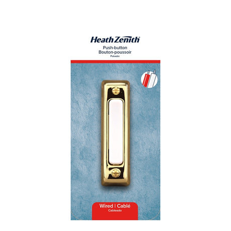 Heath Zenith 18000112 Classic Style Pushbutton Doorbell, Wired
