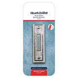 Heath Zenith 18000094 Pushbutton Doorbell, Plastic, Silver