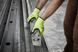 Milwaukee 48-73-8933 High-Visibility Cut Level 3 Gloves, Unisex, XL, Elasticated Knit Cuff, Nitrile Coating, Yellow