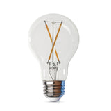 Feit Electric A1940CL927CA/FIL/4 Filament LED Bulb, A19 Lamp, 40 W Equivalent, E26 Medium Lamp Base, Dimmable, Clear