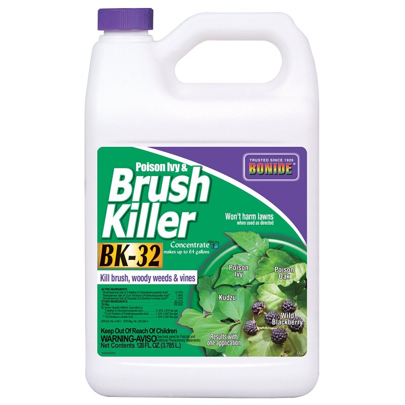 Bonide 330-P Concentrated Poison Ivy and Brush Killer, Liquid, Light Yellow, 1 gal, Pack of 4