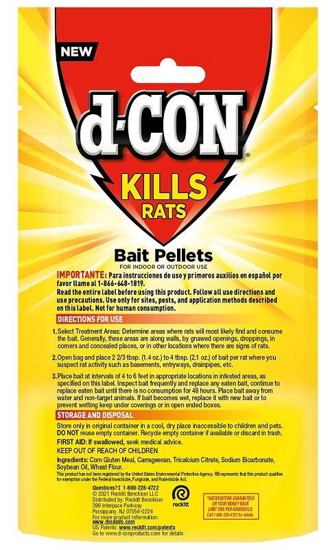 d-CON 1920099875 Bait Pellets, Solid, 8 oz