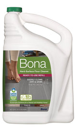 Bona WM700018172 Hard-Surface Floor Cleaner Refill, 128 oz Bottle, Liquid, Green
