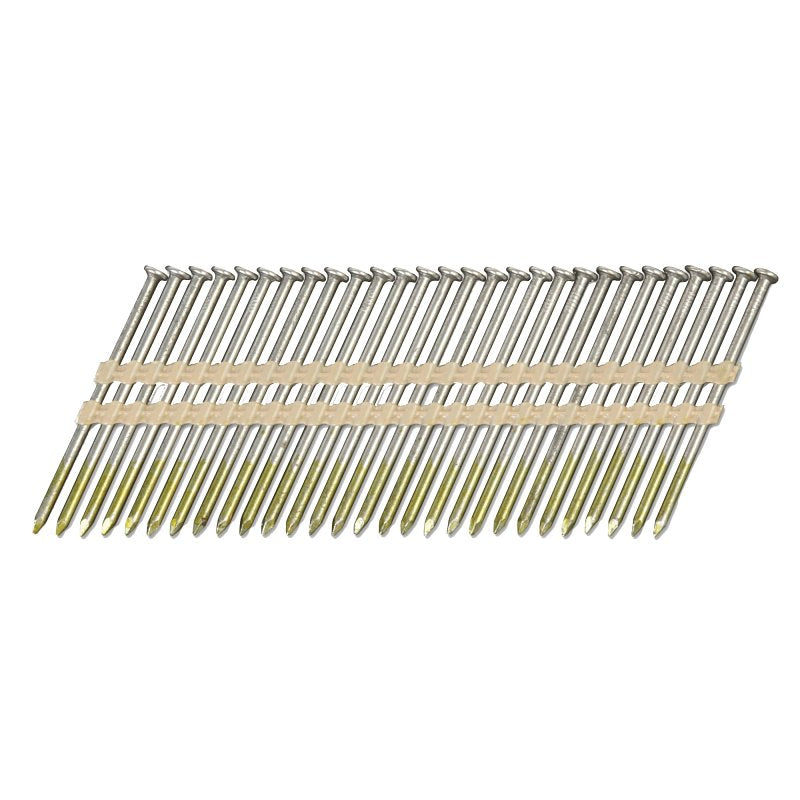 Metabo HPT 20111SHPT Sheathing Nail, 12D, 3-1/4 in L, 21 ga Gauge, Steel, Basic Bright, Full Round Head