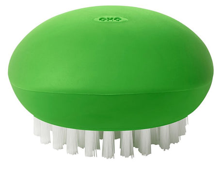 Good Grips 33781 Vegetable Brush, 3.3 in OAL, Nylon Trim, Non-Slip Grip Handle, Nylon Handle