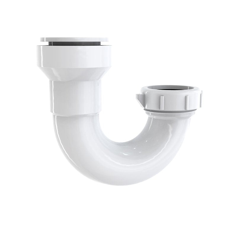 Insta-Plumb 10400IPK J-Bend, 1-1/2 in, Push-To-Connect, Plastic, White