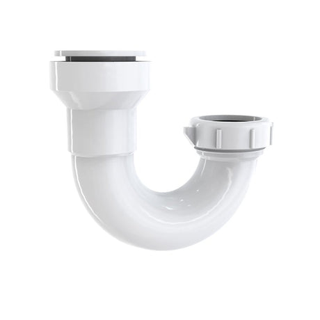 Insta-Plumb 10400IPK J-Bend, 1-1/2 in, Push-To-Connect, Plastic, White