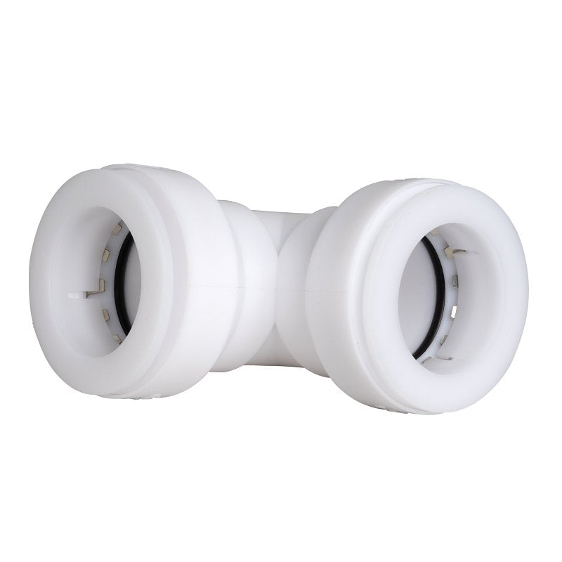 Insta-Plumb 47IPK Pipe Coupling, 1-1/4 in, Plastic, White