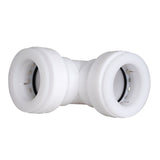 Insta-Plumb 47IPK Pipe Coupling, 1-1/4 in, Plastic, White
