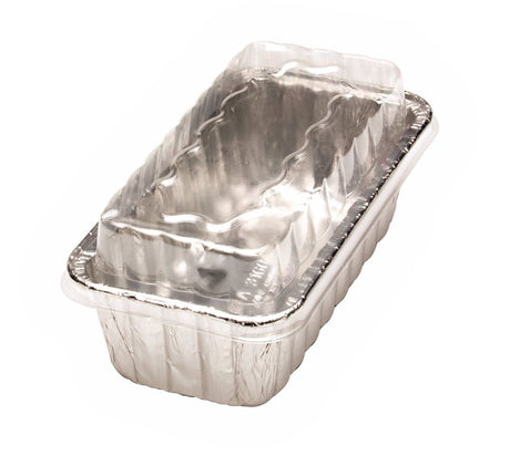 Handi-Foil 20398TL-10 Loaf Pan with Lid, 5.718 in L, 3.312 in W, Aluminum, Pack of 10