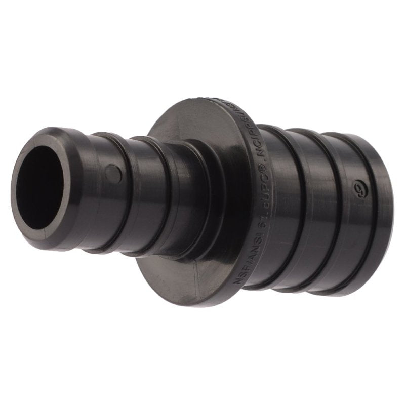 SharkBite UP058A5 Reducing Coupling, 3/4 x 1/2 in, Barb x Crimp, PEX-B, Polymer, 80 to 160 psi Pressure
