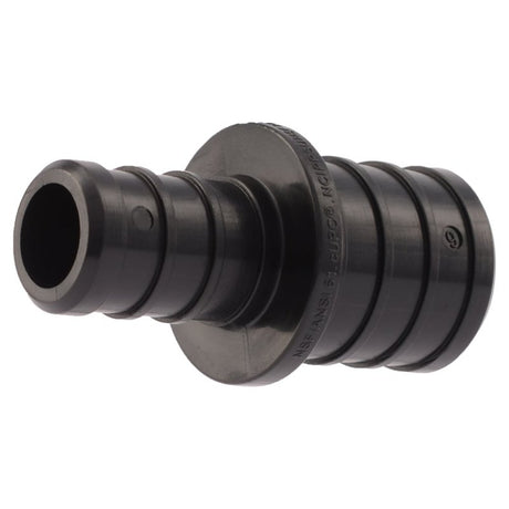 SharkBite UP058A5 Reducing Coupling, 3/4 x 1/2 in, Barb x Crimp, PEX-B, Polymer, 80 to 160 psi Pressure