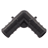 SharkBite UP248A5 Pipe Elbow, 1/2 in, Barb, 90 deg Angle, Polymer, 200 psi Pressure