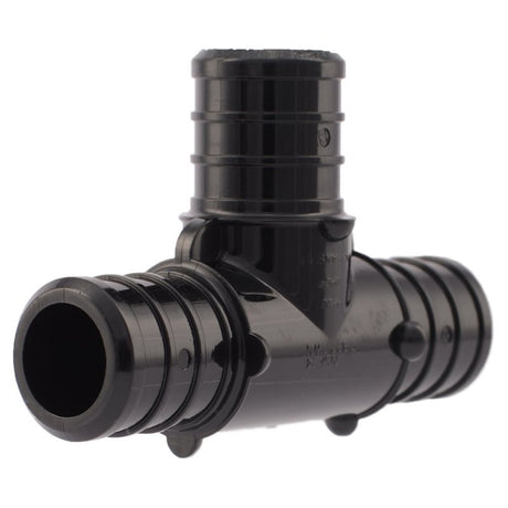 SharkBite UP370A5 Pipe Tee, 3/4 in, Barb, PEX-B, Polymer, Black, 200 psi Pressure