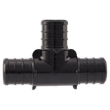 SharkBite UP370A5 Pipe Tee, 3/4 in, Barb, PEX-B, Polymer, Black, 200 psi Pressure