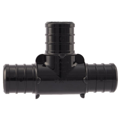 SharkBite UP370A5 Pipe Tee, 3/4 in, Barb, PEX-B, Polymer, Black, 200 psi Pressure