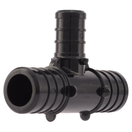 SharkBite UP412A5 Reducing Pipe Tee, 1/2 x 3/4 in, PEX-B, Plastic, 160 psi Pressure