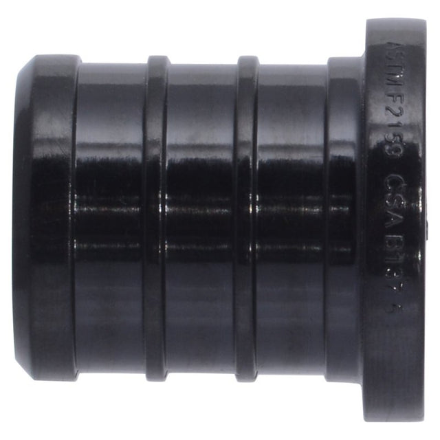 SharkBite UP518A5 Pipe Plug, 3/4 in, Barb, Polymer, Black
