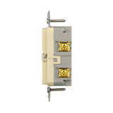 Eaton GF15V-BX-L Self-Test GFCI Receptacle, 125 V, 15 A, NEMA: NEMA 5-15R, Back, Side Wiring, Ivory