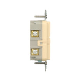 Eaton GF20V-BX-L Self-Test GFCI Receptacle, 125 V, 20 A, NEMA: NEMA 5-20R, Back, Side Wiring, Ivory