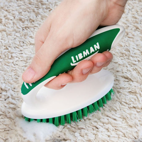 Libman 15 Small Scrub Brush, 3/4 in L Trim, Polymer, 4-1/4 in W Brush, 5-1/4 in OAL, Green