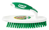 Libman 16 Scrub Brush, 1 in L Trim, Pet, 7-1/2 in W Brush, 7-1/4 in OAL, White