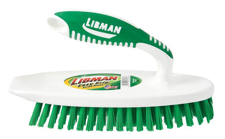 Libman 16 Scrub Brush, 1 in L Trim, Pet, 7-1/2 in W Brush, 7-1/4 in OAL, White