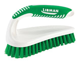 Libman 57 Power Scrub Brush, 1 in L Trim, Pet, Green, 2-1/2 in W Brush, 6.37 in OAL, Green/White