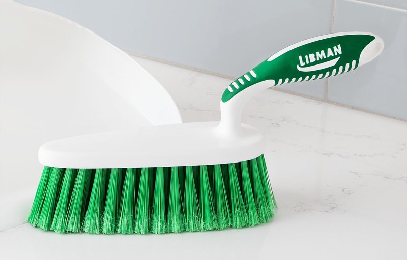 Libman 231 Shaped Duster Brush, 2 in L Trim, Polymer, Green, 7 in W Brush, 10-3/4 in OAL, Green/White