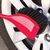 Libman 522 Long Handle Utility Brush, 2 in L Trim, Pet, 5 in W Brush, 19 in OAL, Red