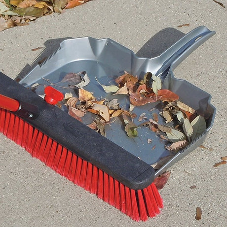 Libman 581 Dustpan, 17.88 in L, 18.13 in W, Polypropylene, Gray