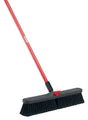 Libman 800 Smooth Surface Push Broom, 19-1/2 in Sweep Face, 3 in L Trim, Pet Bristle, 64 in L, Bolt, Steel Handle