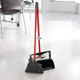 Libman 919 Professional Open Dustpan with Lobby Broom, 10 in Sweep Face, 4-1/2 in L Trim, Pet Bristle, 40-1/2 in L