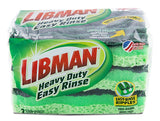 Libman 1077 Sponge, 4-1/2 in L, 3 in W, 1 in Thick, Green