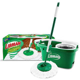 Libman Tornado 1283 Spin Mop with Bucket, Metal/Microfiber, Green/White