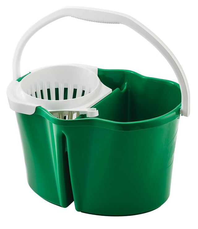 Libman 2112 Clean and Rinse Bucket, 4 gal, Green, Polypropylene