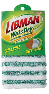 Libman 119 Wet and Dry Mop Refill, Microfiber