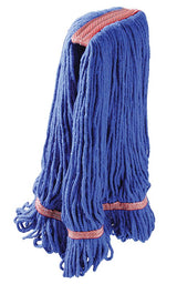 Libman 968 Large Wet Mop Refill, 20 oz, Cotton/Polyester/Rayon, Blue