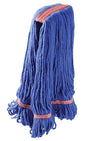 Libman 968 Large Wet Mop Refill, 20 oz, Cotton/Polyester/Rayon, Blue