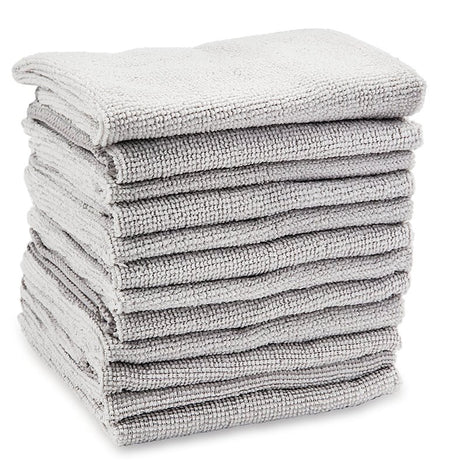 Libman 1262 Cloth, 13-1/2 in L, 13-1/2 in W, Microfiber, Gray