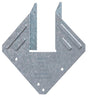 Simpson Strong-Tie H1A Hurricane Tie, 5-1/4 in L, 5-1/4 in W, Steel, Galvanized, Pack of 100