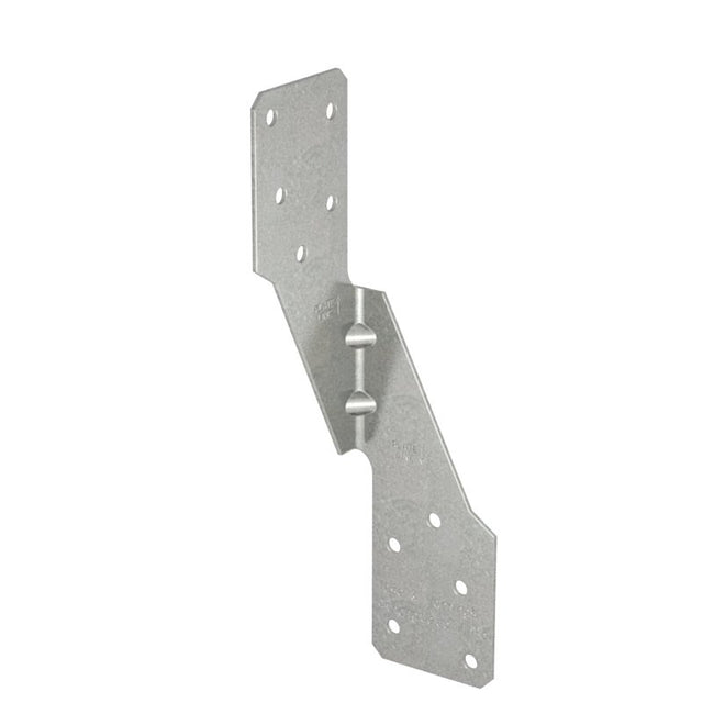 Simpson Strong-Tie H2.5A Hurricane Tie, Silver, 6 in L, 1-3/8 in W, Steel, Galvanized, Fastening Method: Nail, 1/PK, Pack of 100
