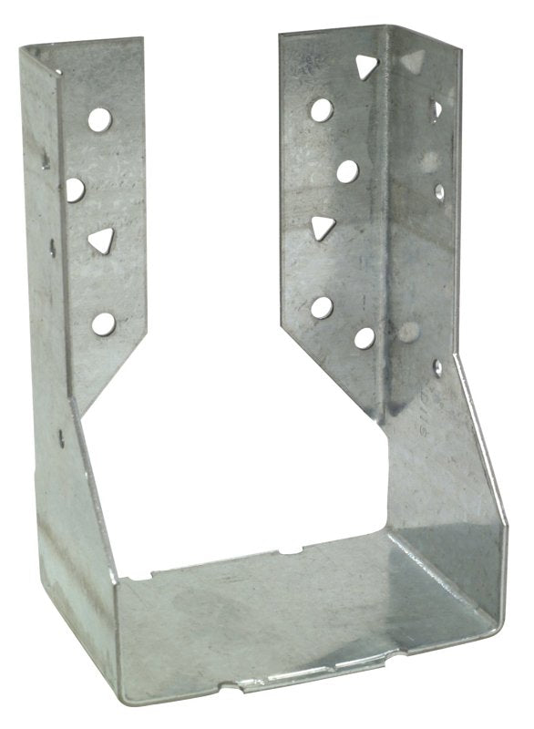 Simpson Strong-Tie HUC HUC46 Hanger, 5-3/16 in H, 2-1/2 in D, 3-9/16 in W, 4 x 6 in, Steel, Galvanized, Pack of 25