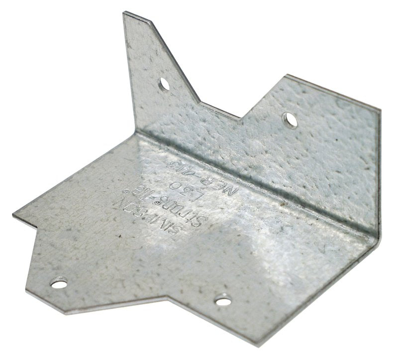 Simpson Strong-Tie L L30 Reinforcing Angle, 3 in H, Steel, Galvanized/Zinc, Pack of 100