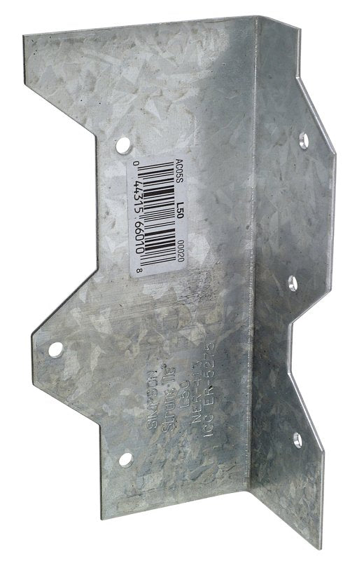 Simpson Strong-Tie L Series L50Z Reinforcing Angle, 5 in H, Steel, ZMAX, Pack of 100