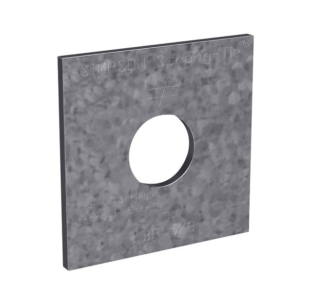 Simpson Strong-Tie LBP LBP58Z Bearing Plate, Steel, ZMAX, Pack of 50